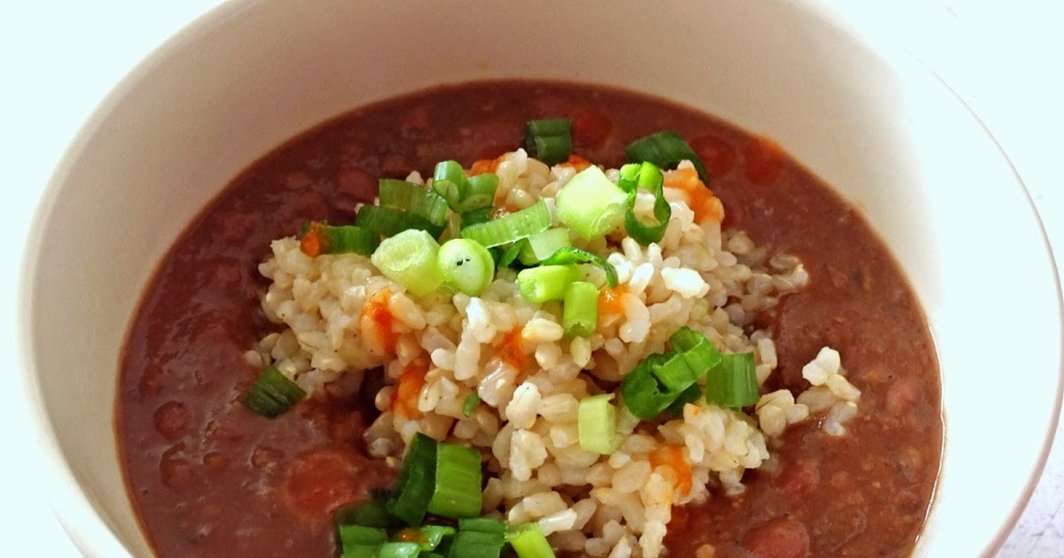 Red Beans And Rice Pressure Cooker
 Amy s Nutritarian Kitchen Red Beans and Rice in the