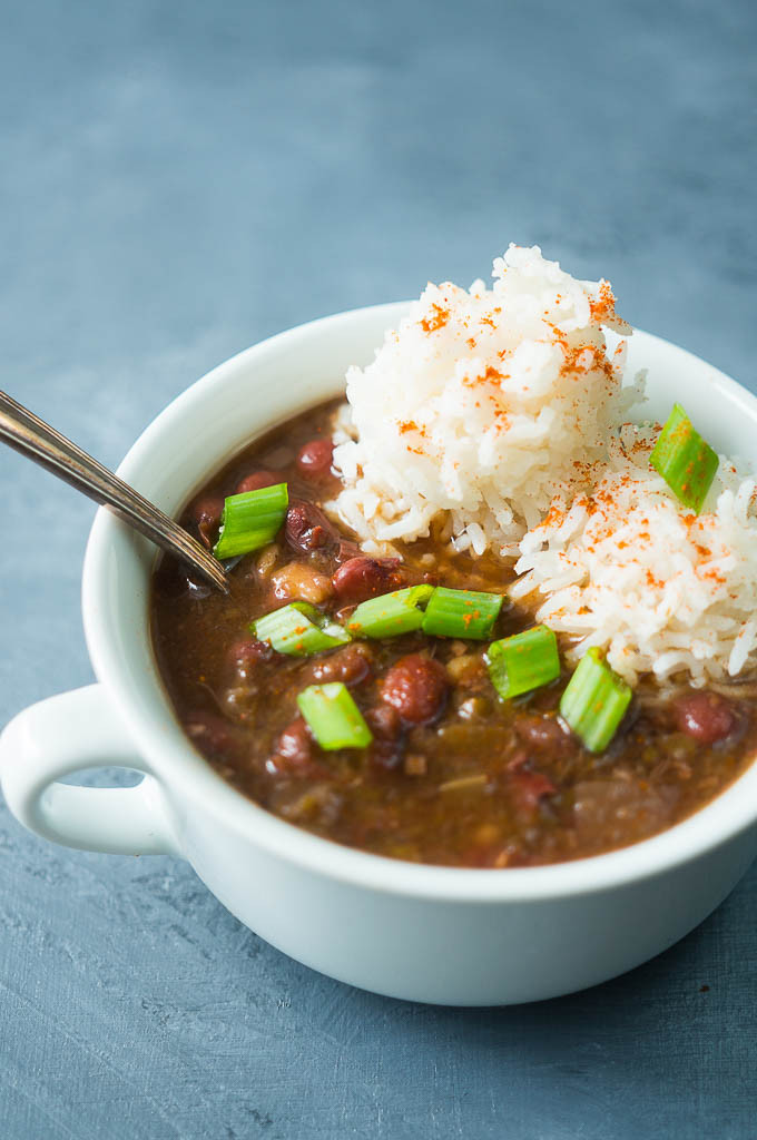 Red Beans And Rice Pressure Cooker
 Pressure Cooker Ve arian Red Beans and Rice Kitschen Cat