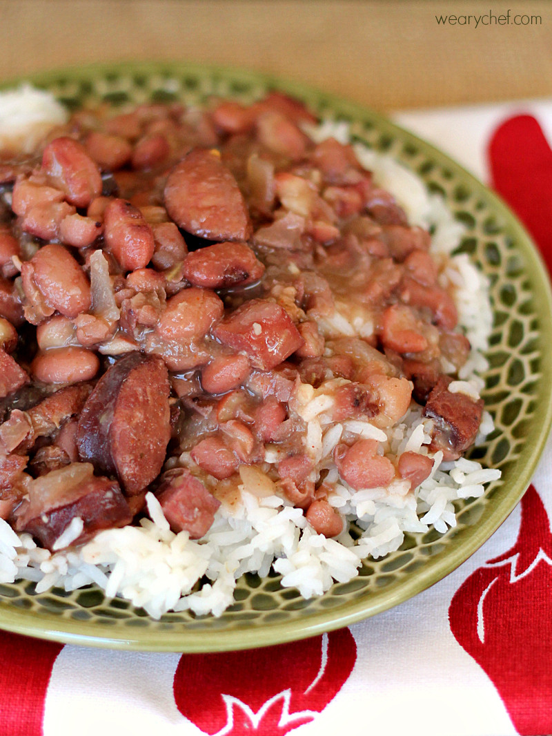 Red Beans And Rice Recipe Emeril
 Slow Cooker Red Beans and Rice The Weary Chef