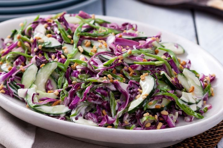 Red Cabbage Salad Recipes
 Cucumber and red cabbage coleslaw salad