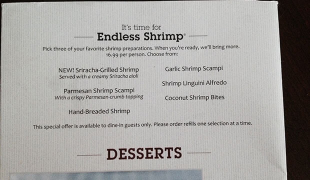 Red Lobster Dessert Menu
 How You Know a Restaurant has a Good Deal Debt