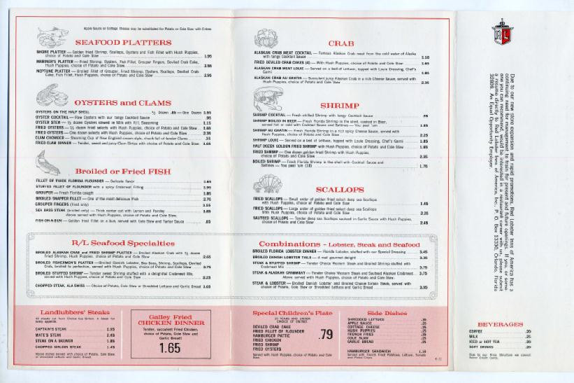 Red Lobster Dinner Menu
 Printable Red Lobster Menu Pdf Clipart Library