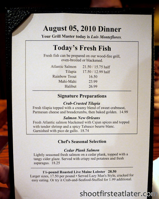 Red Lobster Dinner Menu
 Red Lobster s dinner menu