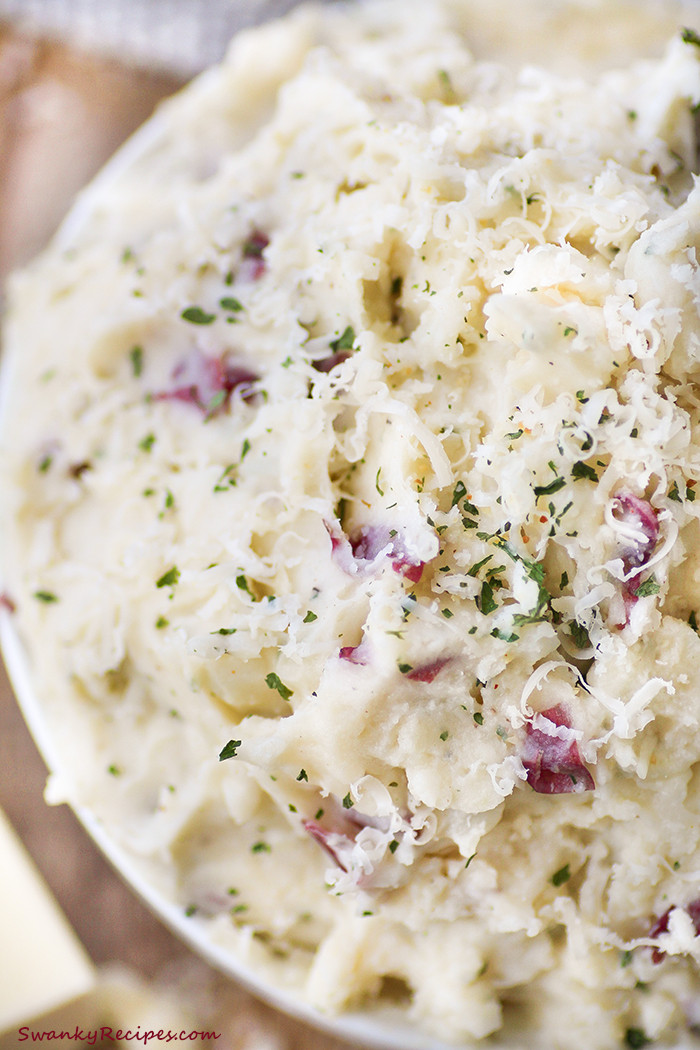 Red Mashed Potatoes
 Cheesy Red Mashed Potatoes Swanky Recipes