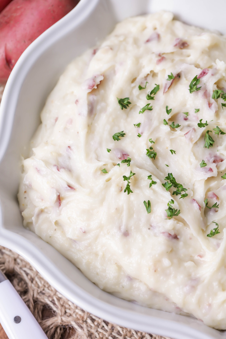 Red Mashed Potatoes
 Garlic Red Mashed Potatoes