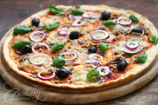 Red Onion Pizza
 Tuna and Red ion Pizza Home Cooking Adventure