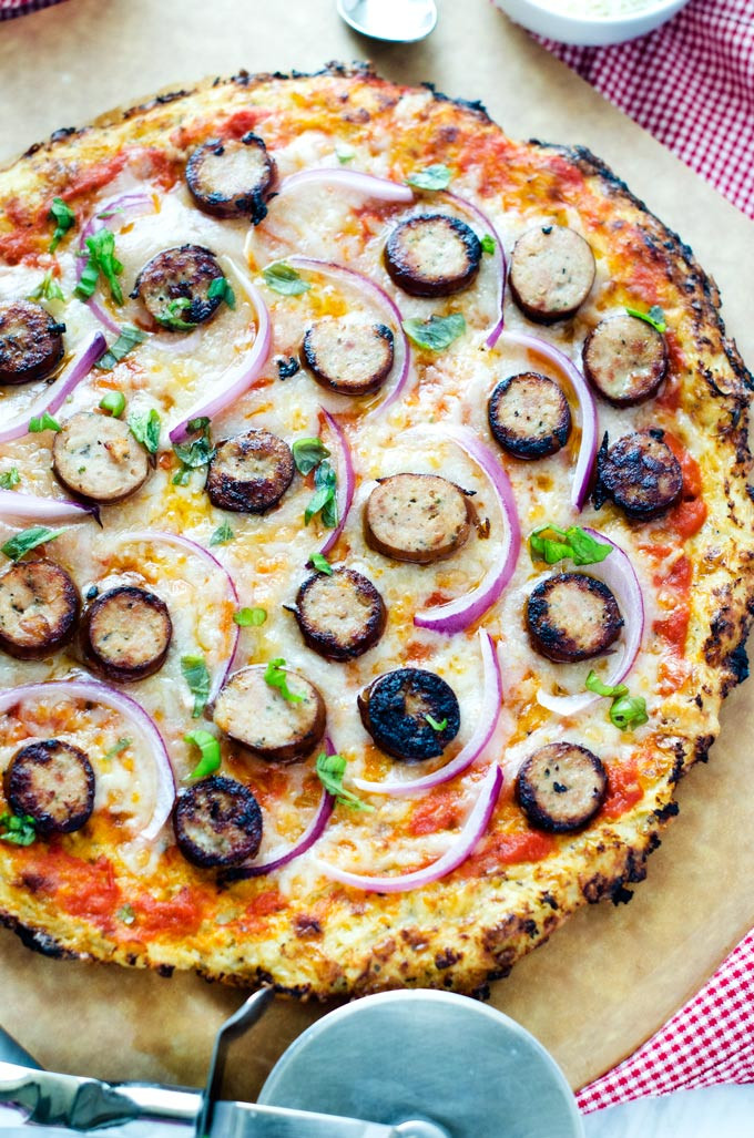 Red Onion Pizza
 Roasted Garlic Chicken Sausage Manchego & Red ion Pizza