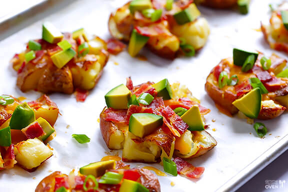 Red Potato Recipe
 Loaded Smashed Red Potatoes