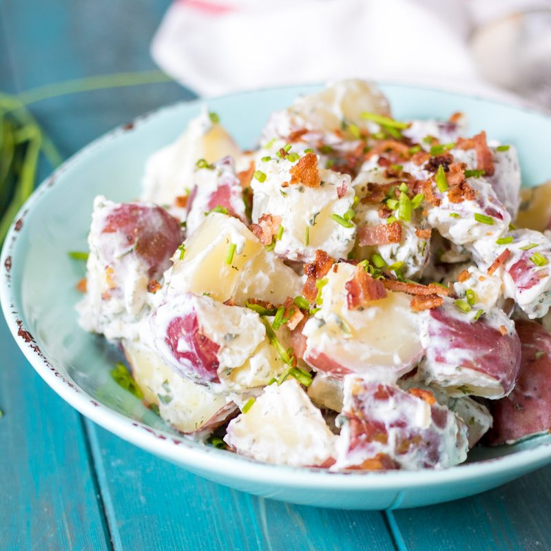 Red Potato Salad With Bacon
 Bacon Ranch Potato Salad A Mind "Full" Mom