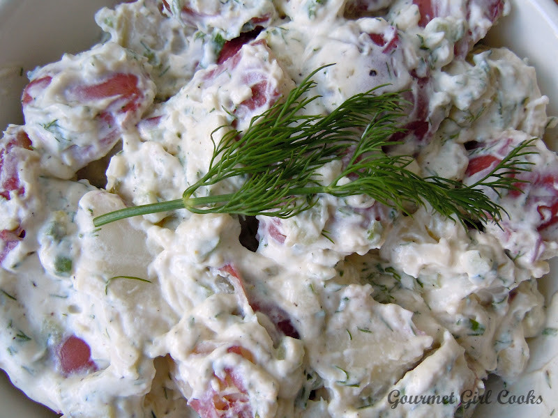 Red Potato Salad With Dill
 Gourmet Girl Cooks Red Potato Salad w Fresh Dill