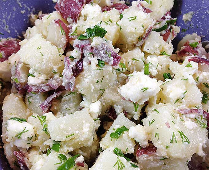 Red Potato Salad With Dill
 Fresh Dill Red Potato Salad with Feta No Mayo Through
