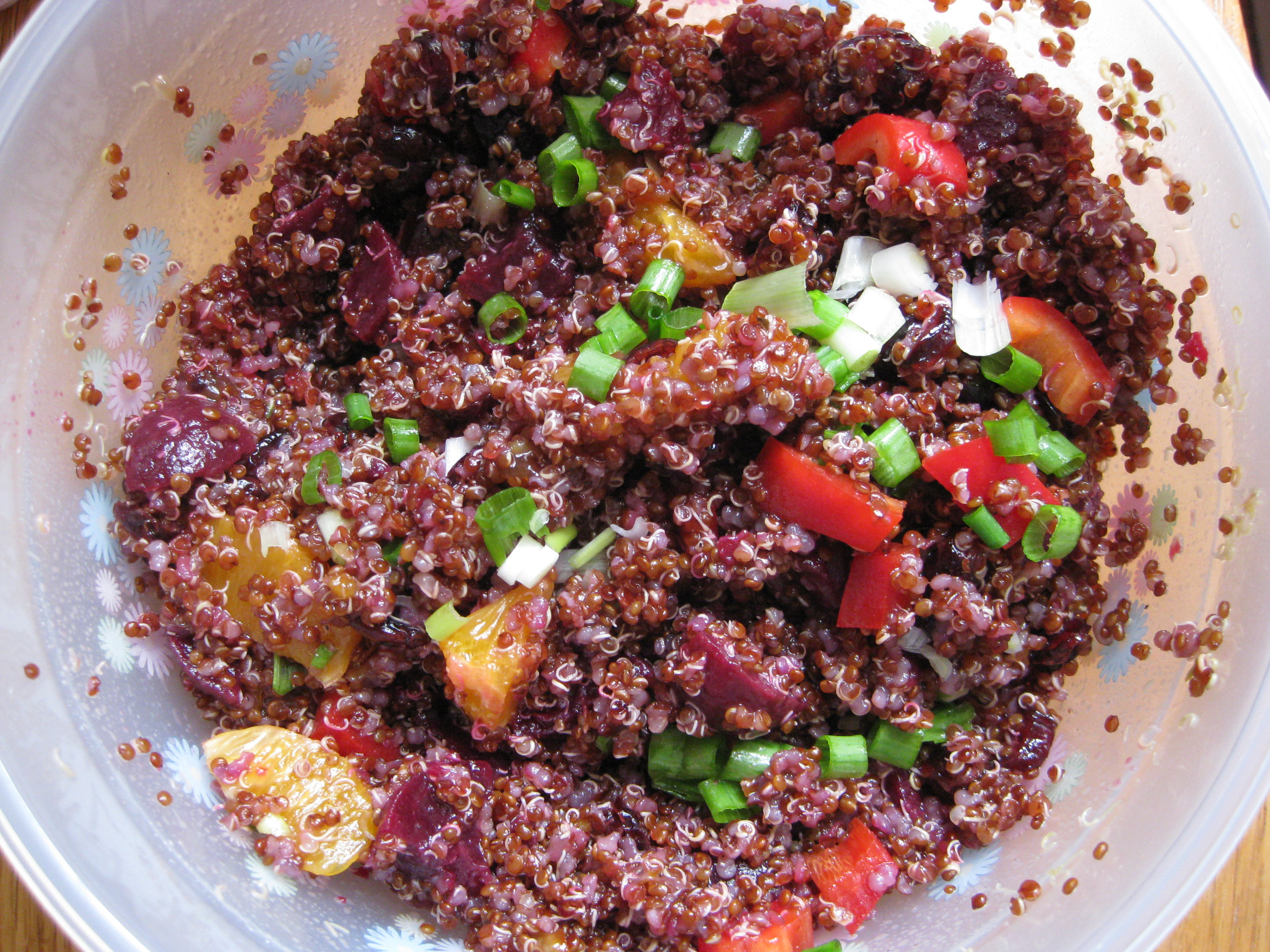 Red Quinoa Salad
 Ruby Red Quinoa Salad