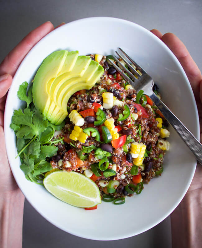 Red Quinoa Salad
 Spicy Red Quinoa Salad