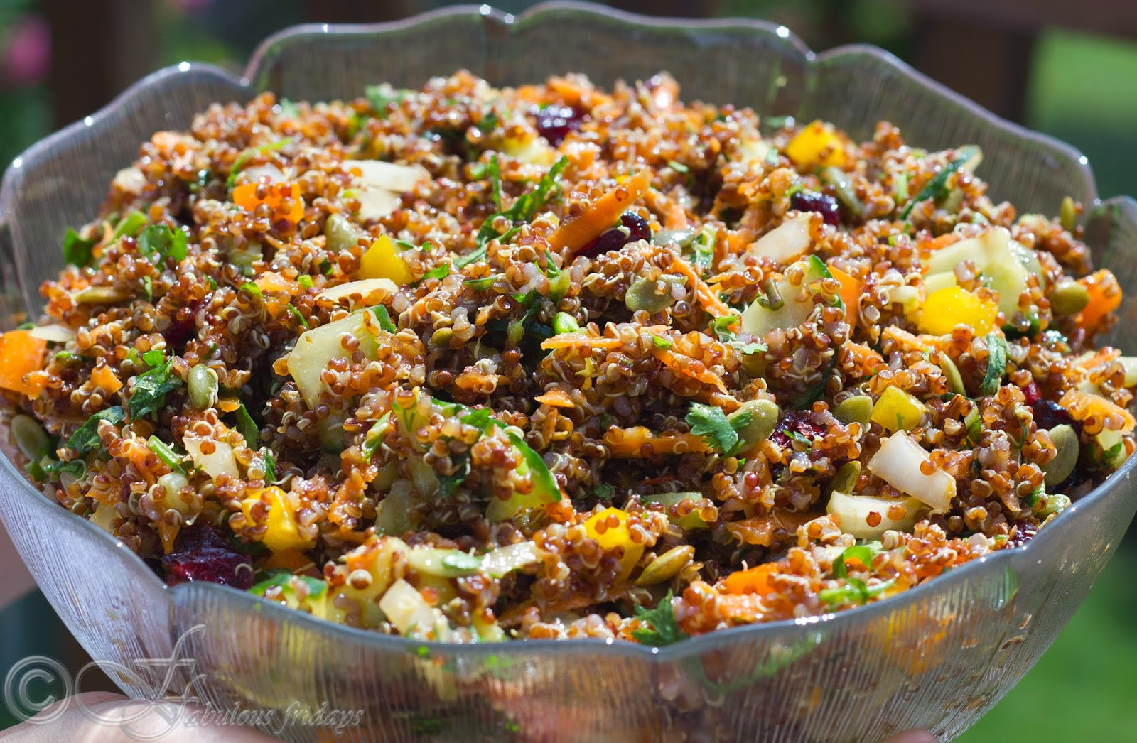 Red Quinoa Salad
 fabulous fridays Red Quinoa Salad