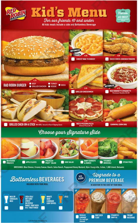 Red Robin Dessert Menu
 Red Robin Menu and Prices 2019 RestaurantFoodMenu