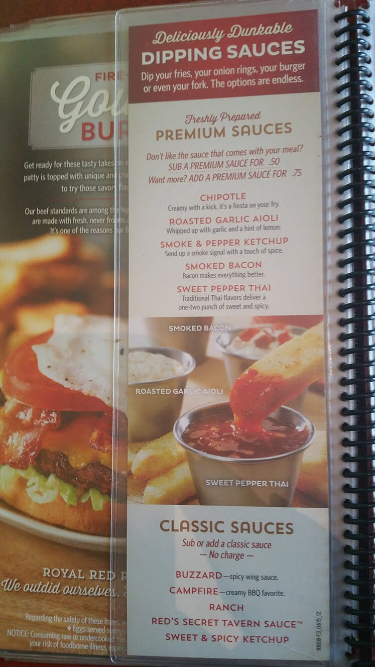 Red Robins Dessert Menu
 Red Robin Menu Prices 2017