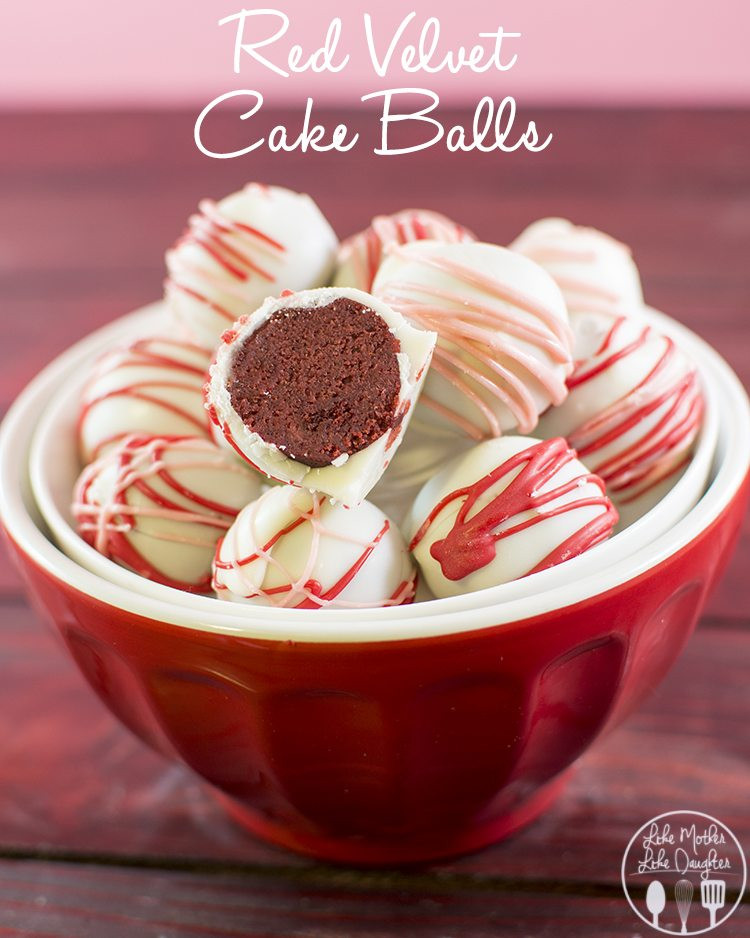 Red Velvet Cake Balls
 Red Velvet Cake Balls Like Mother Like Daughter