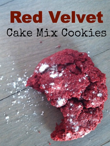 Red Velvet Cake Mix Cookies
 Red Velvet Cake Mix Cookies