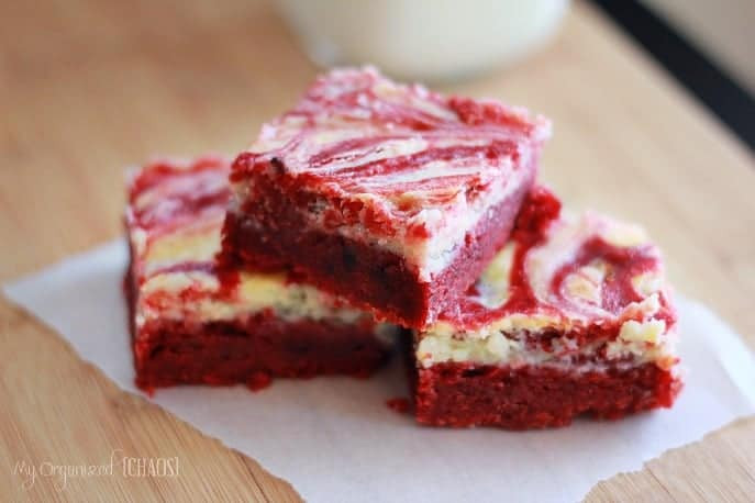 Red Velvet Cheesecake Brownies
 Red Velvet Cheesecake Brownies My Organized Chaos