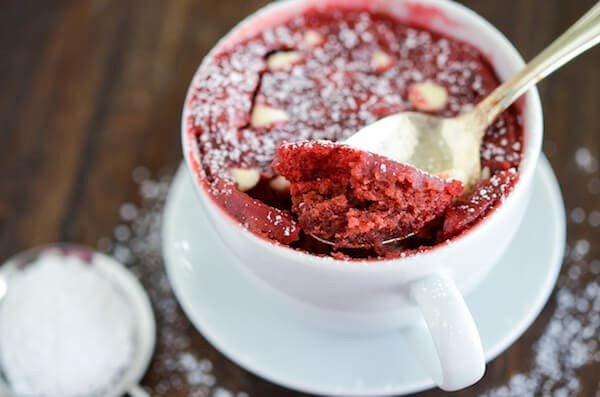 Red Velvet Mug Cake
 Red Velvet Mug Cake