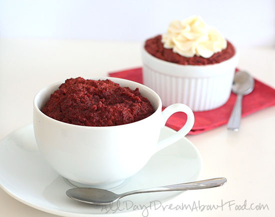 Red Velvet Mug Cake
 14 Sugar Free Red Velvet Desserts for Valentine s Day