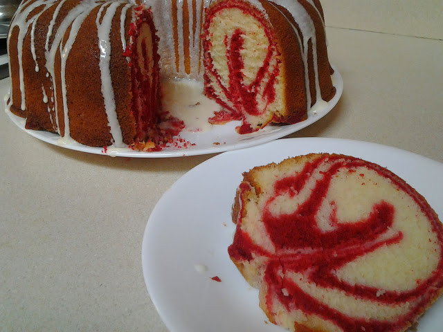 Red Velvet Pound Cake
 The Keeping Room Red Velvet Swirl Pound Cake