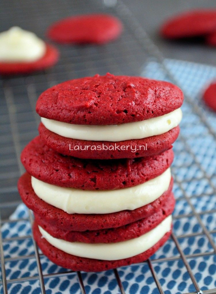 Red Velvet Sandwich Cookies
 Red velvet sandwich cookies Laura s Bakery