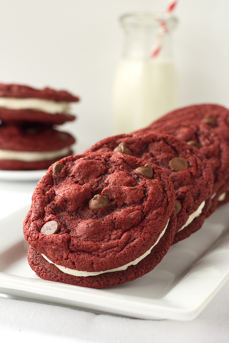 Red Velvet Sandwich Cookies
 Red Velvet Sandwich Cookies Yellow Bliss Road