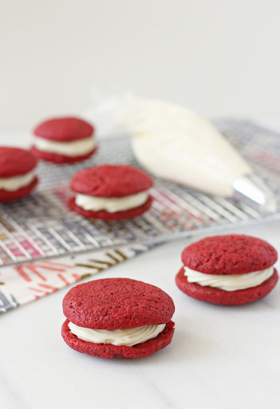 Red Velvet Sandwich Cookies
 Red Velvet Sandwich Cookies Cook Nourish Bliss