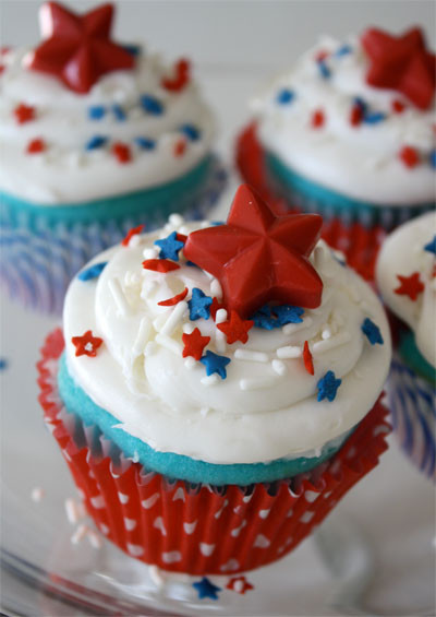 Red White And Blue Cupcakes
 Red White and Blue Cupcakes