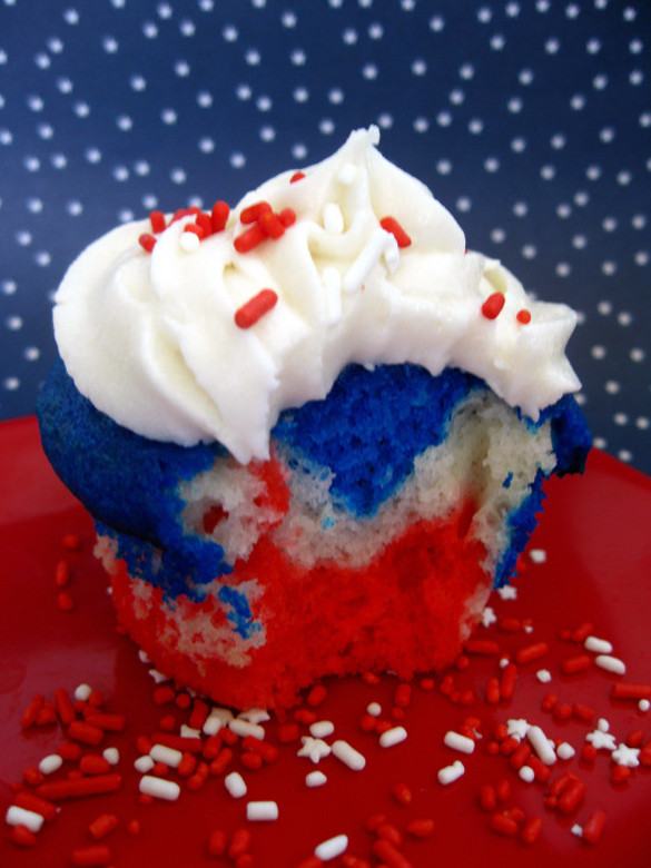 Red White And Blue Cupcakes
 Celebrating the red white and blue with cupcakes fancy