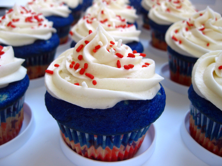 Red White And Blue Cupcakes
 Celebrating the red white and blue with cupcakes
