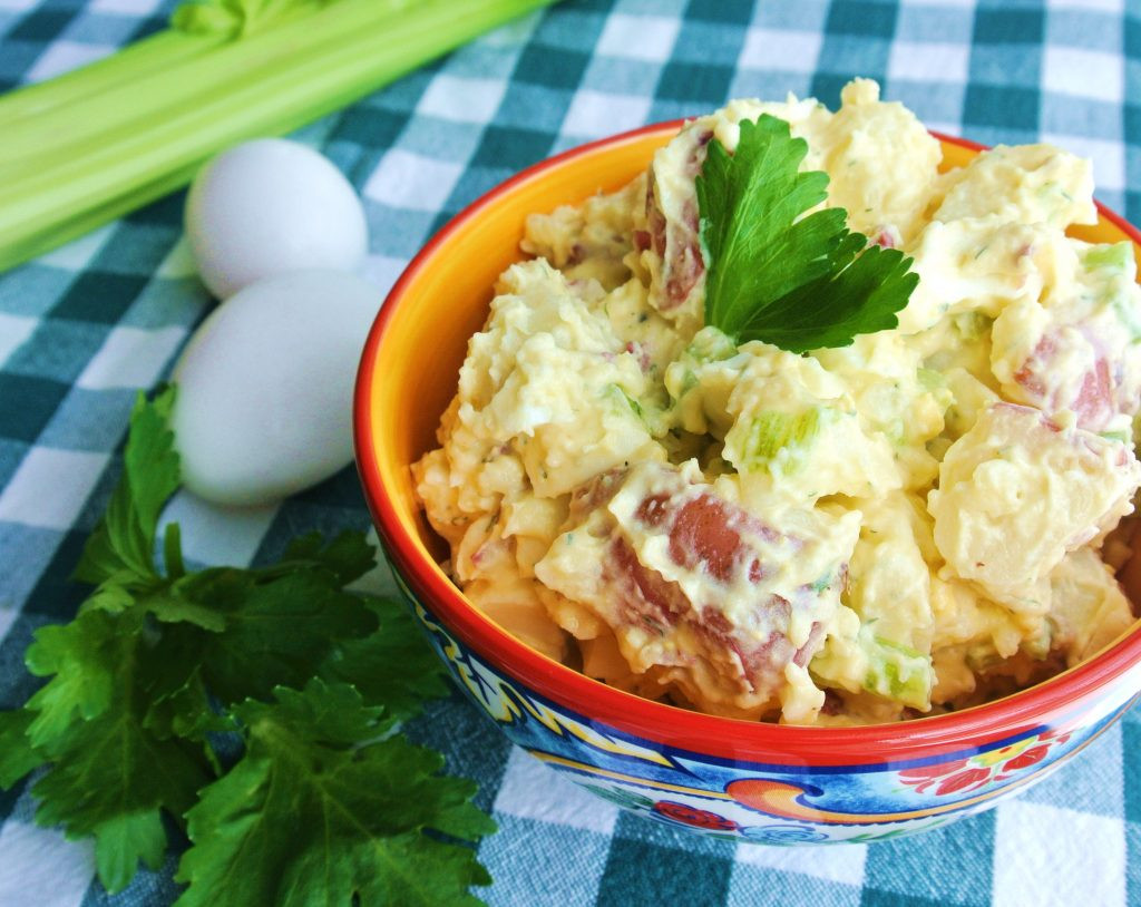 Redskin Potato Salad
 The Best Creamy Dill Red Skin Potato Salad No Plate Like