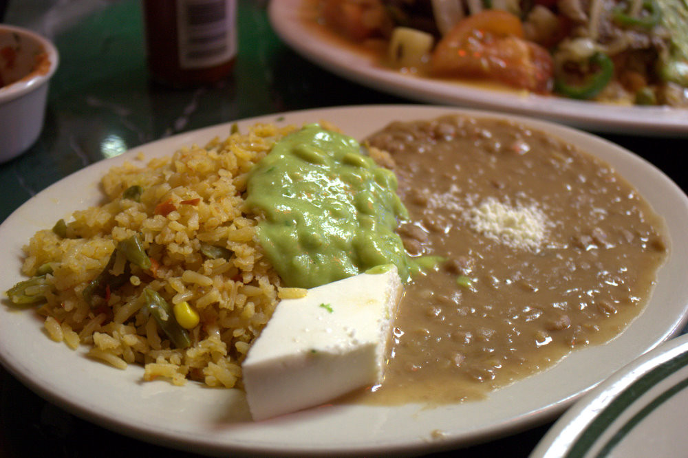 Refried Beans And Rice
 Taqueria Coatzingo