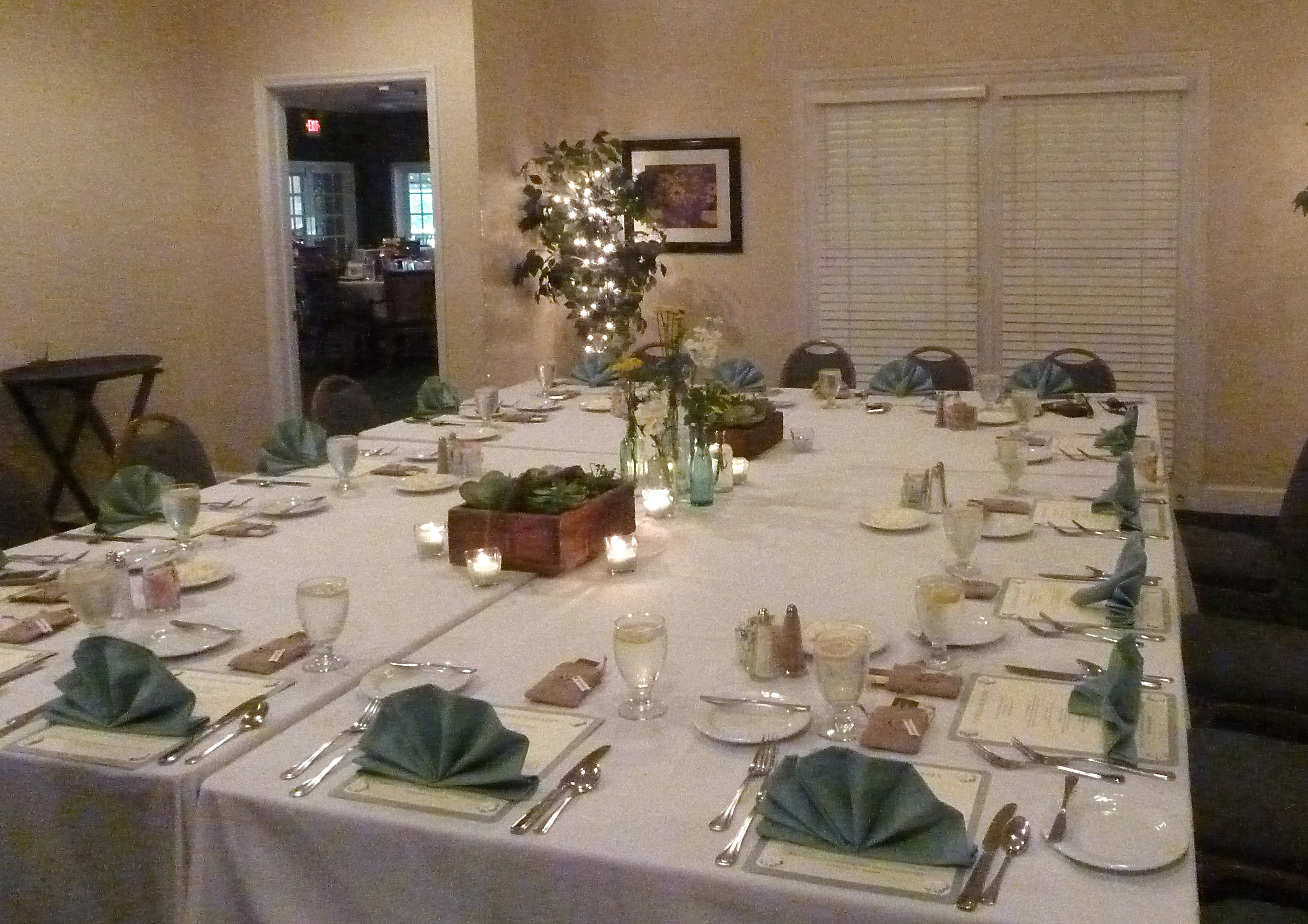 Rehearsal Dinner Decorations
 May 2014