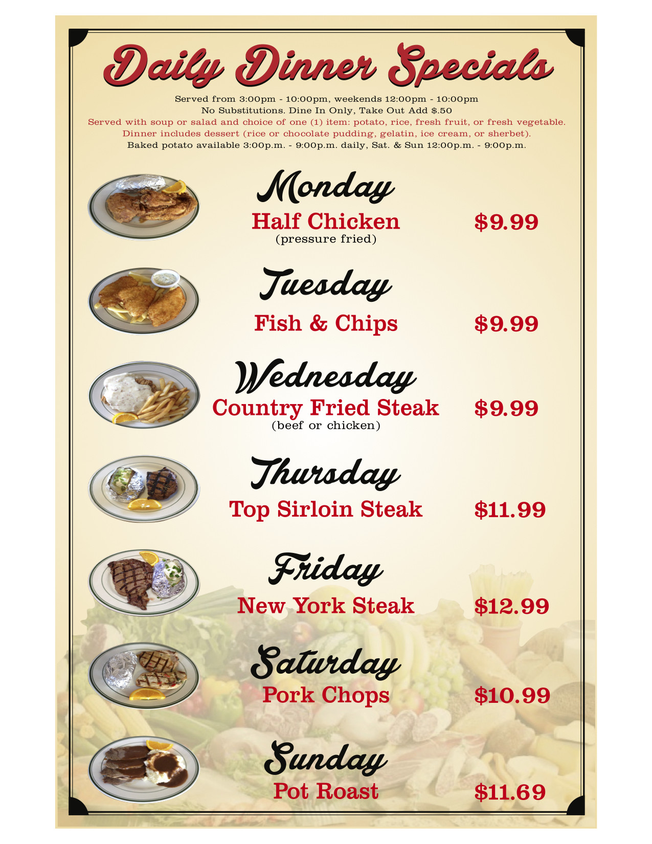 Restaurants With Dinner For 2 Specials
 Dinner Specials J&M s Family Restaurant Escondido CA