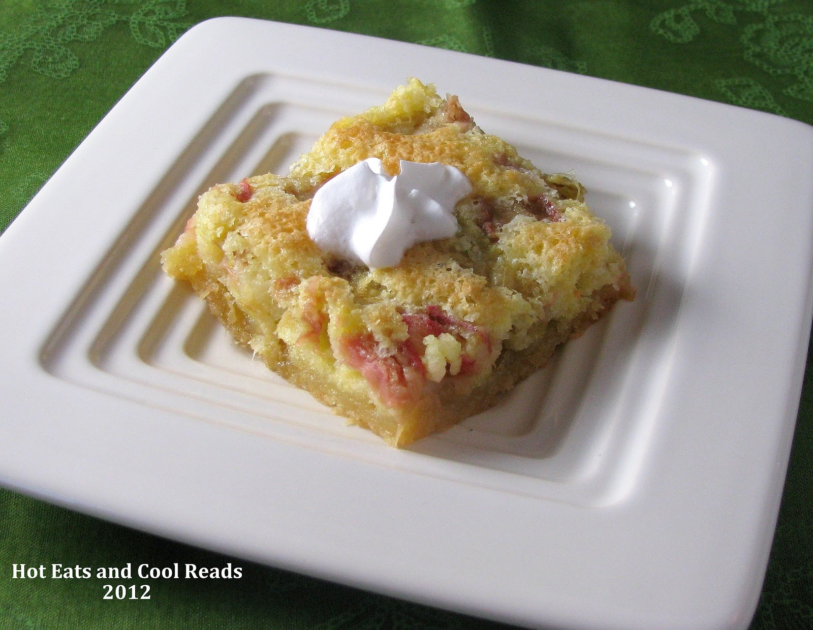 Rhubarb Dessert Recipes
 Hot Eats and Cool Reads Rhubarb Custard Dessert Recipe