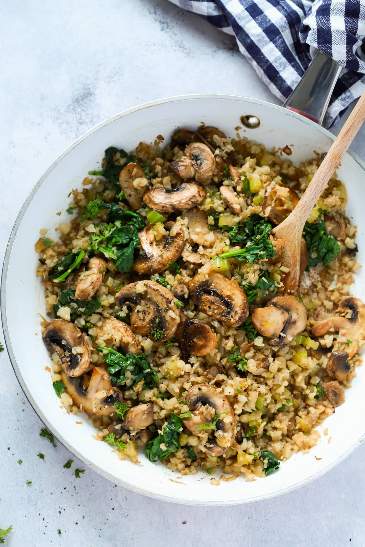 Rice Cauliflower Recipe
 Mushroom Cauliflower "Rice" Skillet Recipe Primavera Kitchen