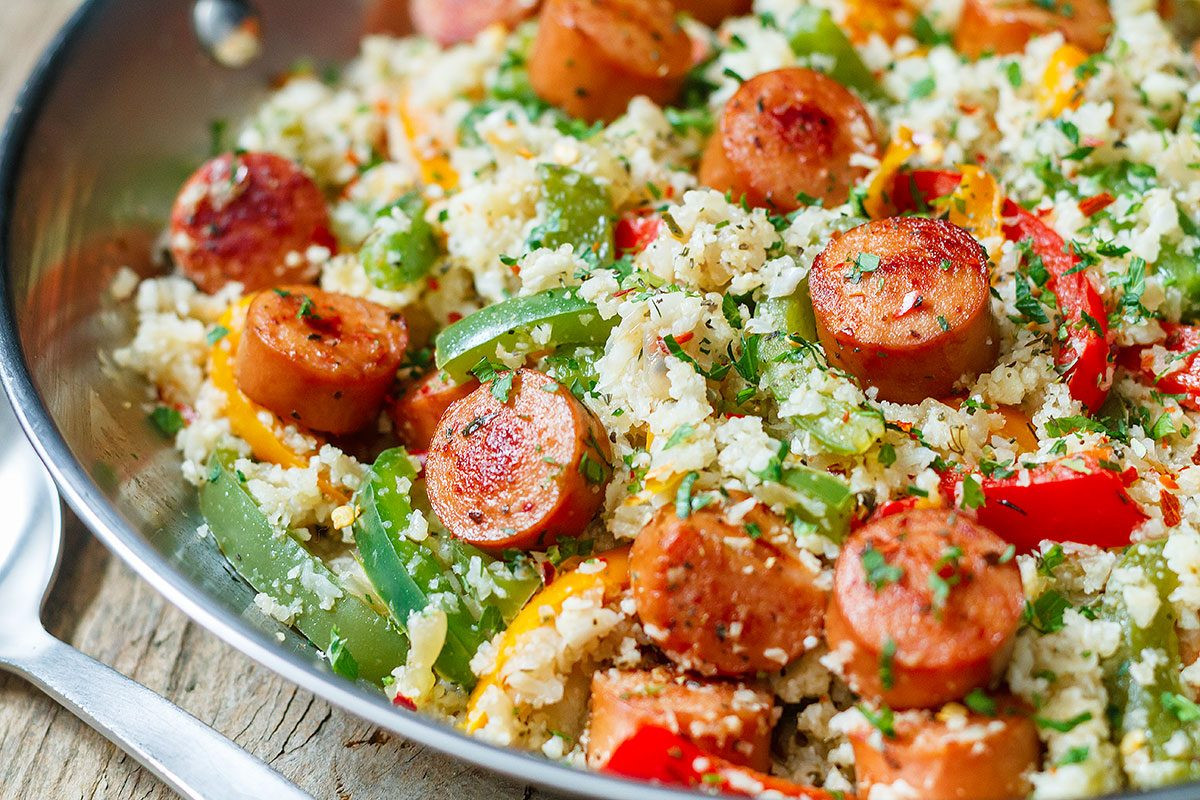 Rice Cauliflower Recipes
 Cauliflower Fried Rice with Sausage and Peppers — Eatwell101