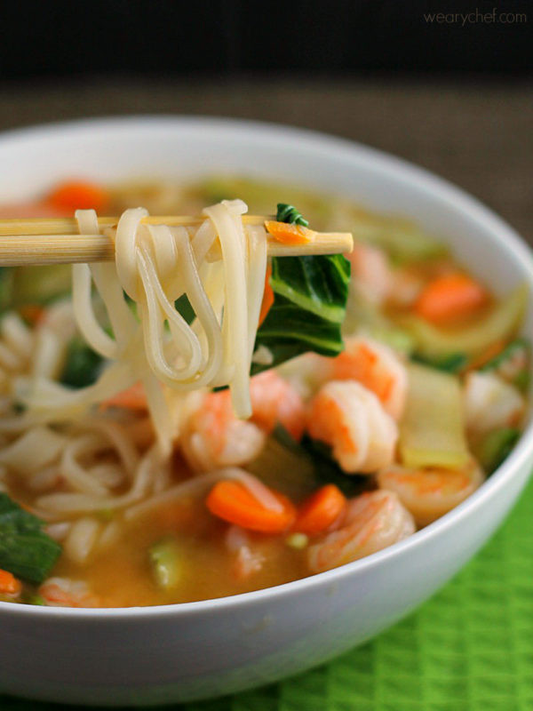Rice Noodles Soup Recipes
 Asian Rice Noodle Soup with Shrimp The Weary Chef