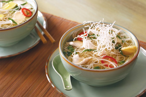 Rice Noodles Soup Recipes
 Chicken and Rice Noodle Soup