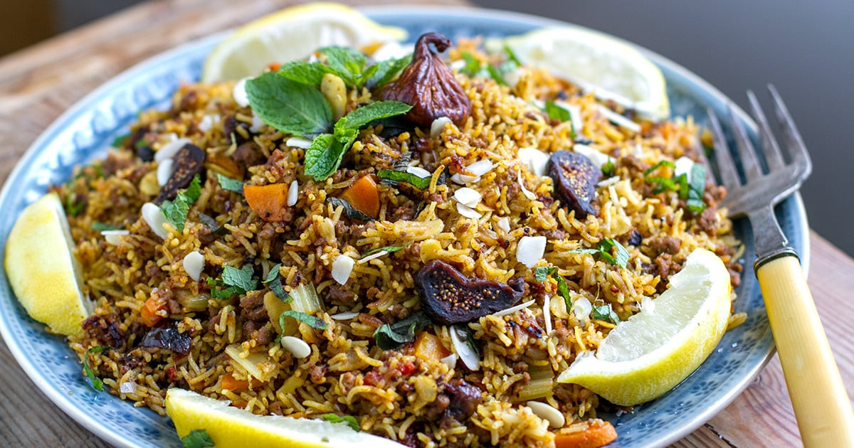 Rice Pilaf Instant Pot
 Instant Pot Rice Pilaf With Ground Lamb Almonds & Figs