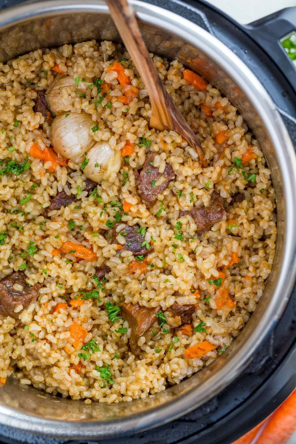 Rice Pilaf Instant Pot
 Instant Pot Rice Recipe Beef Plov NatashasKitchen