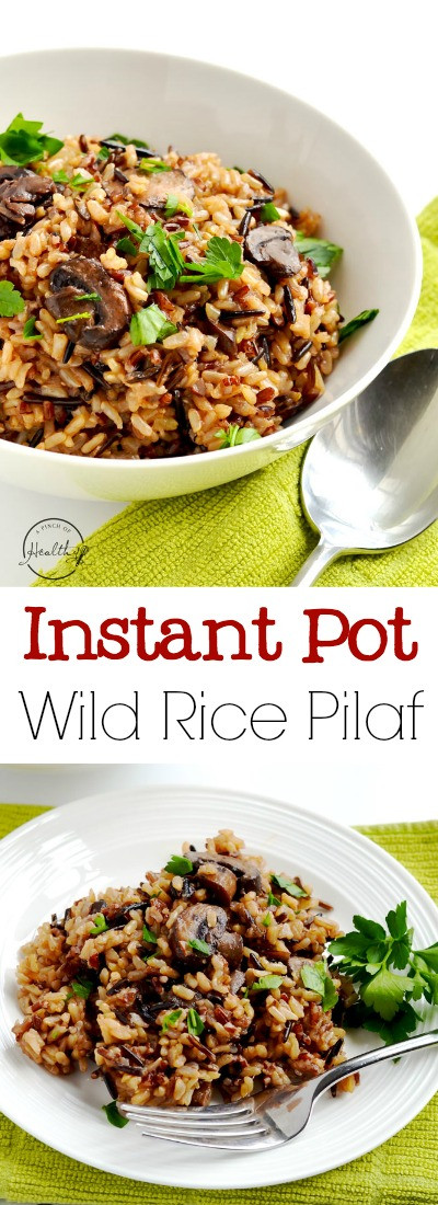 Rice Pilaf Instant Pot
 Instant Pot Wild Rice Pilaf Vegan A Pinch of Healthy