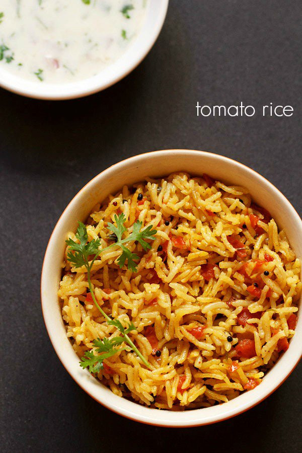 Rice Recipes Indian
 tomato rice recipe south indian tomato rice recipe