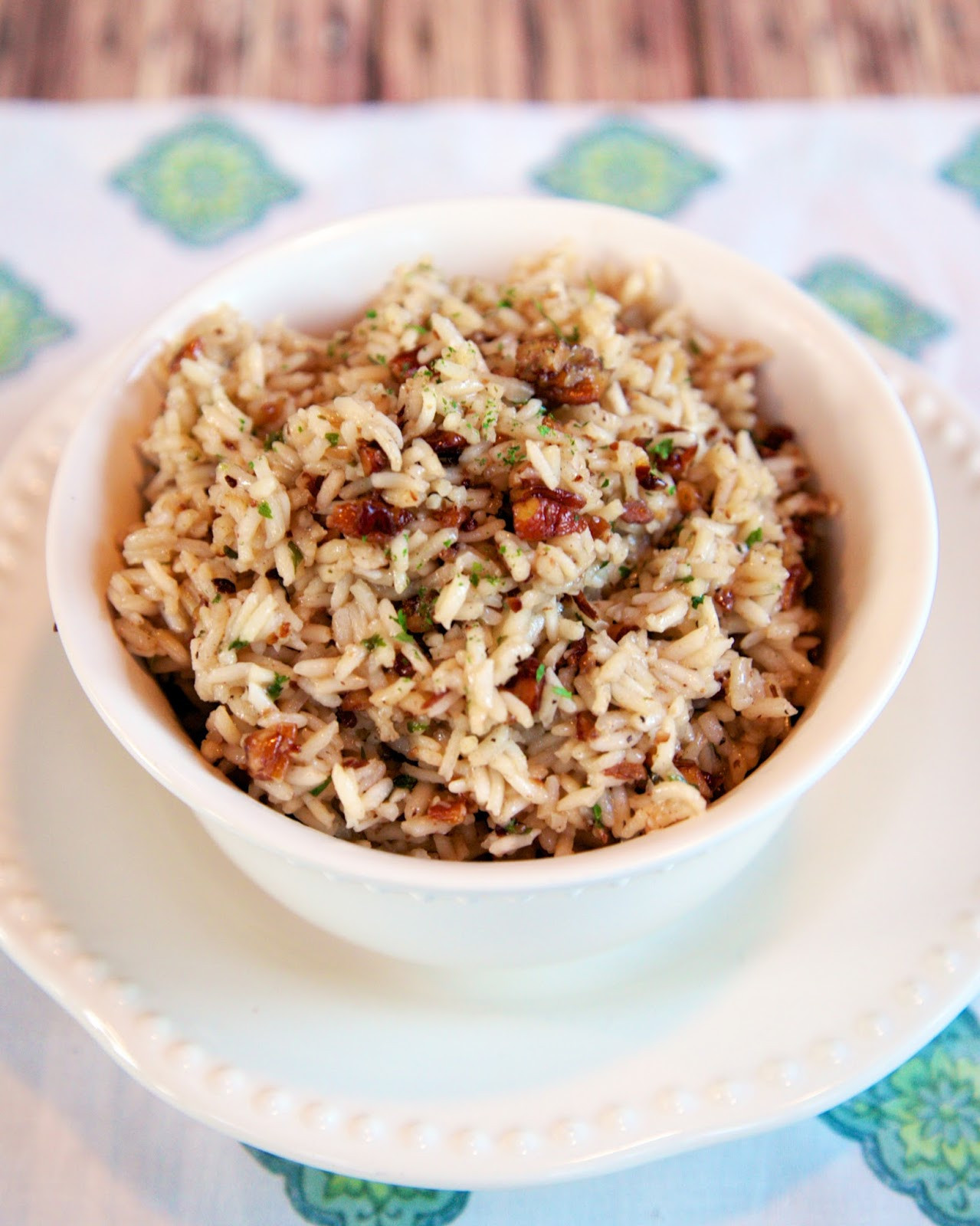 Rice Side Dishes
 Pecan Pilaf Plain Chicken