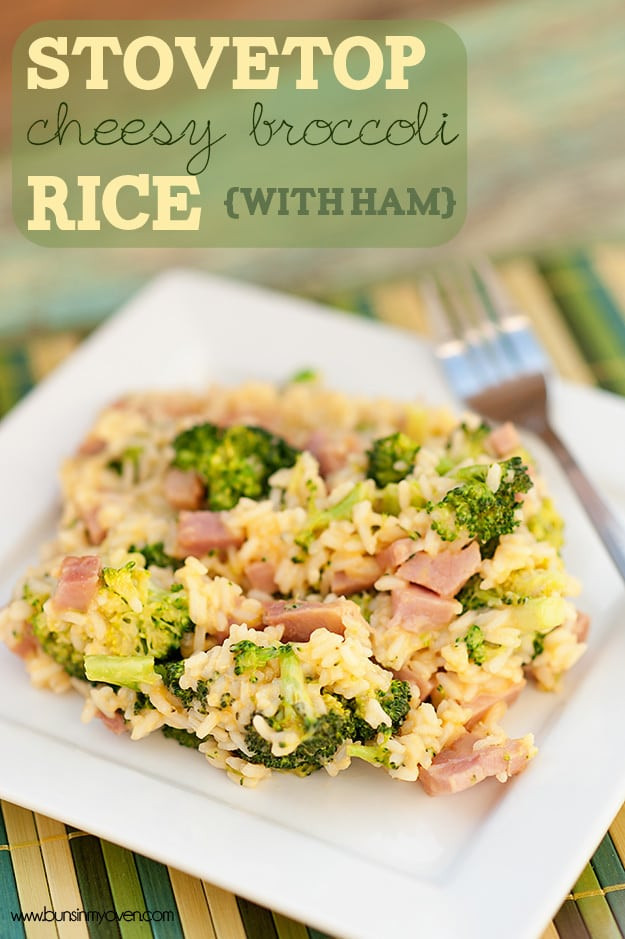 Riced Broccoli Recipes
 Stovetop Cheesy Broccoli Rice with Ham — Buns In My Oven