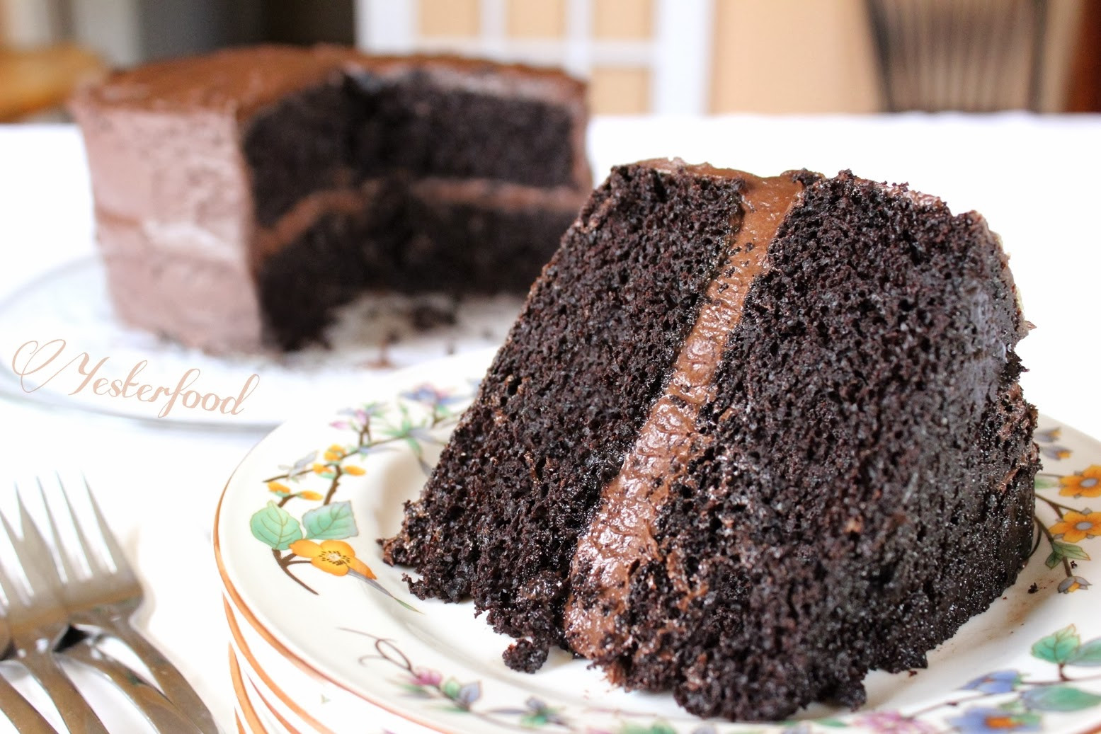 Rich Chocolate Cake
 Yesterfood Rich Chocolate Layer Cake