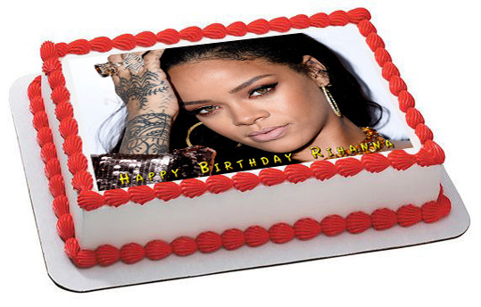 Rihanna Birthday Cake
 Rihanna Edible Birthday Cake Topper
