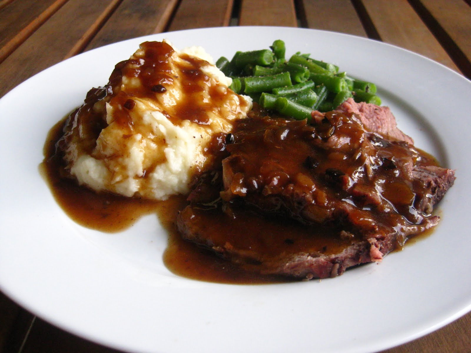 Roast Beef Gravy
 A Taste of Home Cooking Roast Beef with ion Gravy
